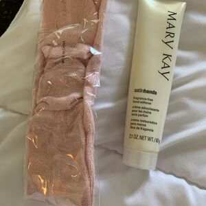 Mary kay hand cream and pink headband